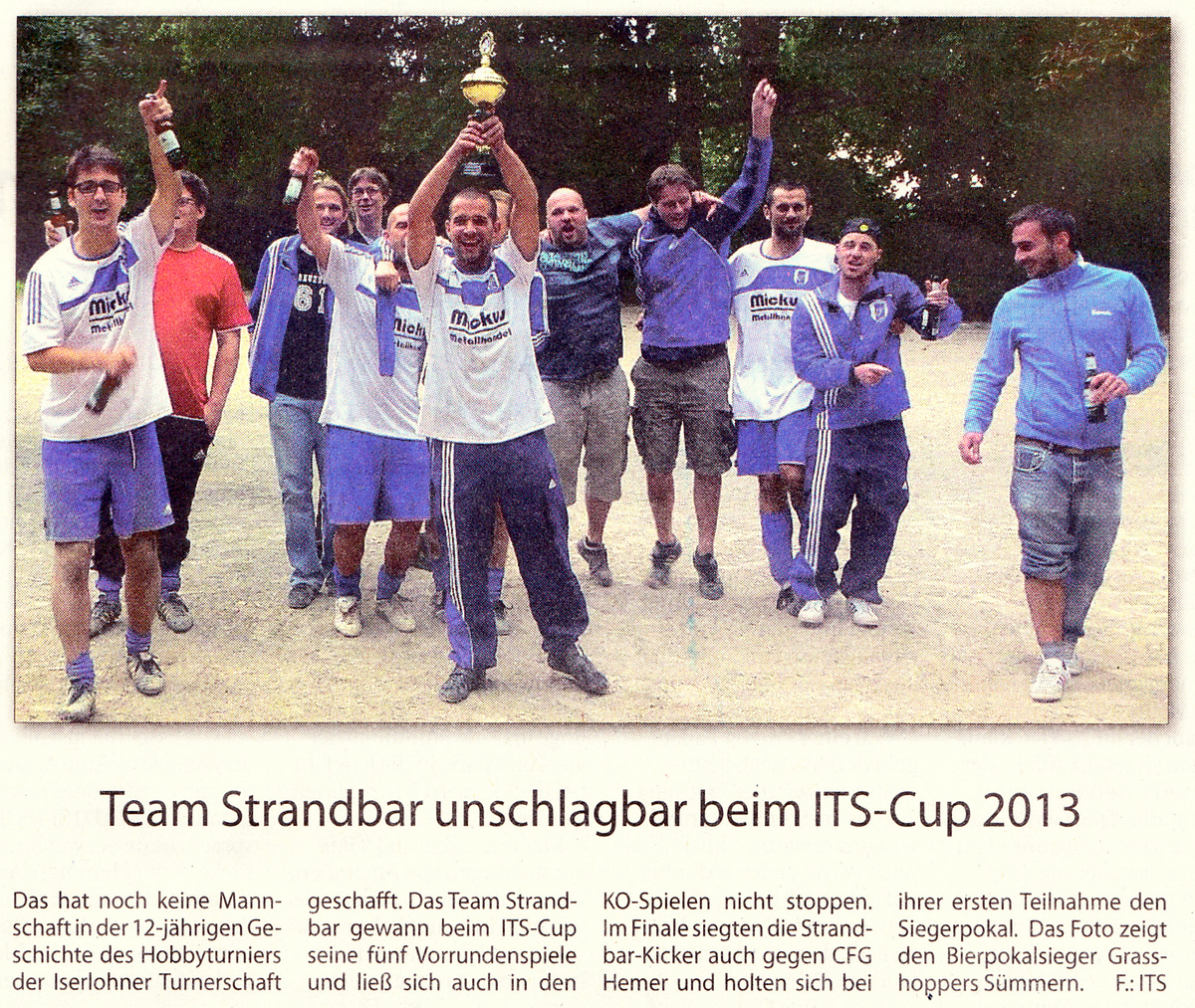 Stadtspiegel bericht its cup 2013 retina