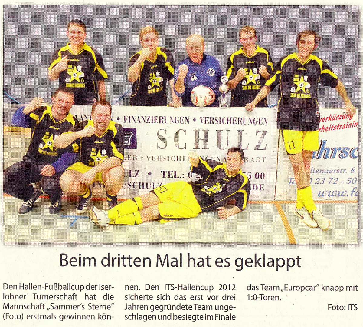 Stadtspiegel bericht its hallencup 2012 retina